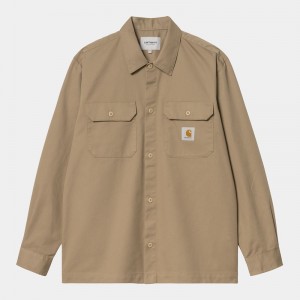 Beige Men Carhartt Craft Shirts | HBN-932508