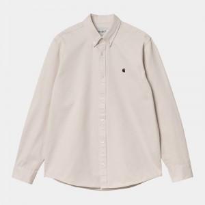 Beige Men Carhartt Madison Shirts | NLI-529846