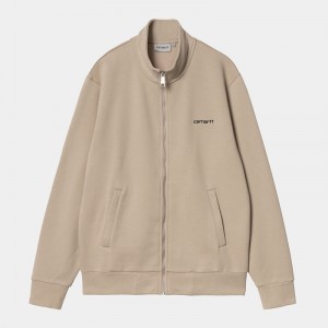 Beige Men Carhartt Script Embroidery Jackets | HMC-316804