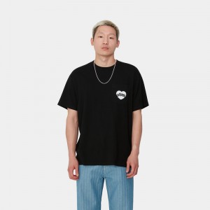 Black Men Carhartt Amour Pocket T-Shirt | JMG-812930