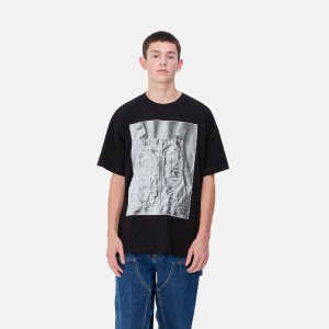 Black Men Carhartt BIB T-Shirt | SUP-490217