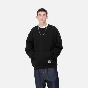 Black Men Carhartt Billy Sweatshirt | RIJ-412308