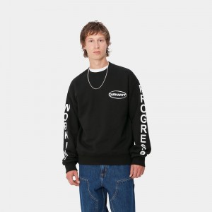 Black Men Carhartt Body of Work Sweatshirt | NGR-053276