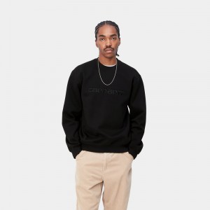 Black Men Carhartt Carhartt Sweatshirt | TXS-017592