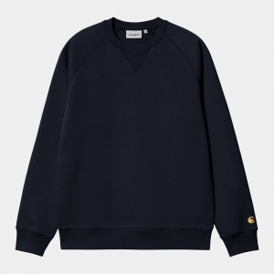 Black Men Carhartt Chase Sweatshirt | JMD-268513