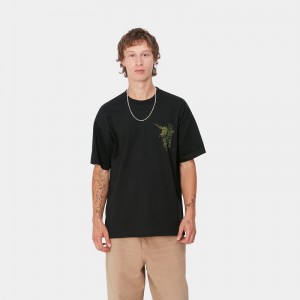 Black Men Carhartt Coordinate 02 T-Shirt | JZG-086927