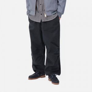 Black Men Carhartt Judd Pants | QMZ-235476