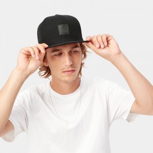 Black Men Carhartt Logo Hats | RLO-183706