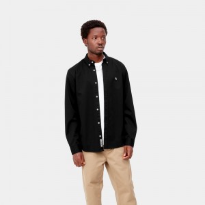 Black Men Carhartt Madison Shirts | KQX-485276