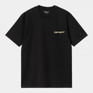 Black Men Carhartt Noodle Soup T-Shirt | QPU-604821