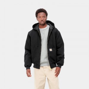 Black Men Carhartt OG Active Winter Jackets | BHJ-429163