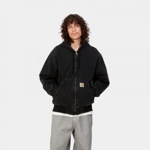 Black Men Carhartt OG Active Winter Jackets | XFS-013864