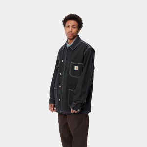 Black Men Carhartt OG Chore Coats | DPL-318920