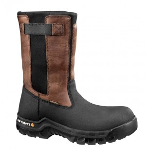 Black Men Carhartt Rugged Flex® Waterproof 10" Composite Toe Wellington Boots | HJX-328064