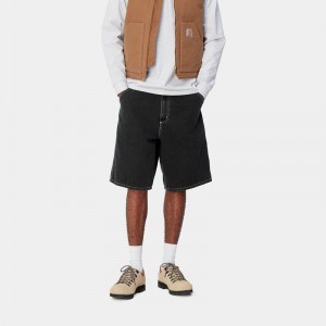 Black Men Carhartt Simple Shorts | FVJ-721490