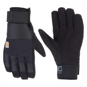 Black Men Carhartt Stoker Insulated Gloves | CSY-027168