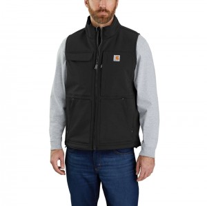 Black Men Carhartt Super Dux™ Relaxed Fit Sherpa-Lined Vest | BSX-036458