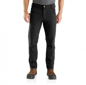 Black Men Carhartt Utility Double-Knee Pants | CBS-423569