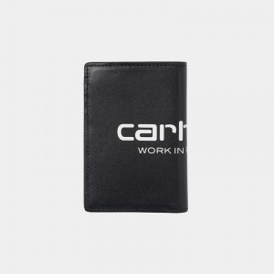 Black Men Carhartt Vegas Vertical Wallets | MQG-340158