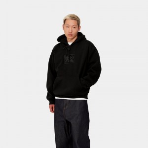 Black Men Carhartt WIP x TRESOR Basement Hooded Sweatshirt | WCV-375682