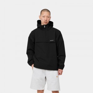 Black Men Carhartt Windbreaker Hoodie | YBS-941678