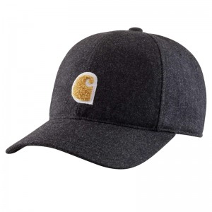 Black Men Carhartt Wool Blend C Patch Hats | NBY-806935