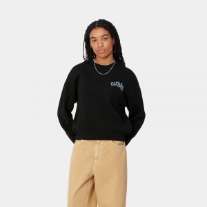 Black Women Carhartt Amour Sweatshirt | USR-182764