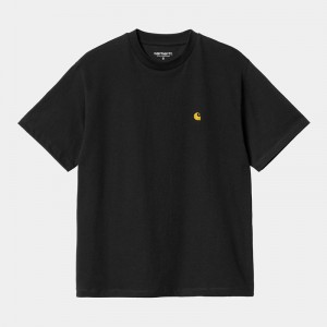 Black Women Carhartt Chase T-Shirt | FHW-381209