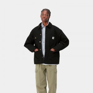 Black Women Carhartt OG Michigan Coats | KXV-193475