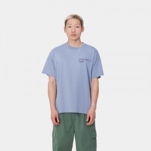 Blue Men Carhartt Gelato T-Shirt | LWN-048259