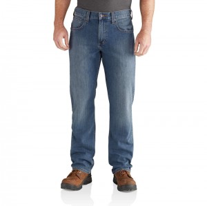 Blue Men Carhartt Jeans | VIG-586123