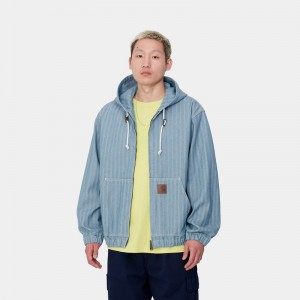 Blue Men Carhartt Menard Hoodie | HBF-231970