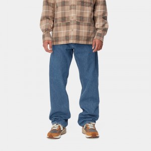 Blue Men Carhartt Nolan Pants | NCT-365904