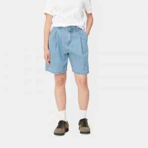 Blue Women Carhartt Alta Shorts | APG-902631