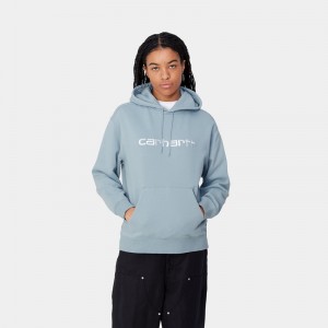 Blue Women Carhartt Hooded Sweatshirt | CXI-793065