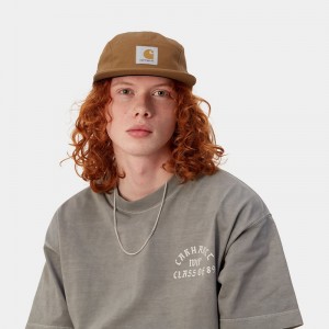 Brown Men Carhartt Backley Hats | WAK-382790