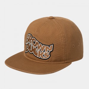 Brown Men Carhartt Brown Ducks Hats | DTX-983145