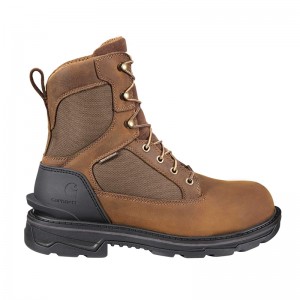 Brown Men Carhartt Ironwood 8" Soft Toe Work Boots | ZFT-135820