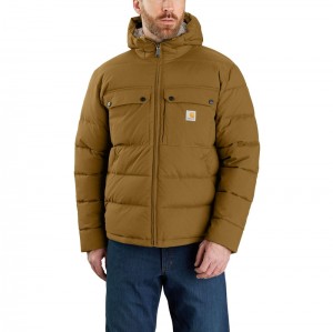 Brown Men Carhartt Montana Loose Fit Insulated Jackets | LAC-327814