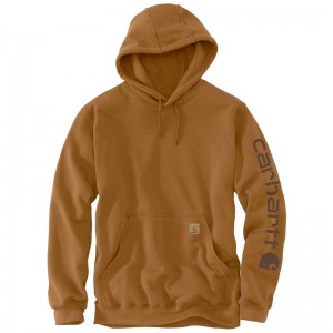 Brown Men Carhartt Re-Engineered Relaxed Fit Midweight Garment Dyed French Terry Graphic Sweatshirt | DAW-239064