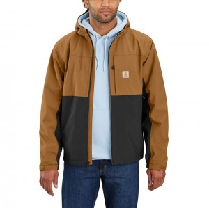 Brown Men Carhartt Storm Defender® Waterproof Jackets | JIC-290876