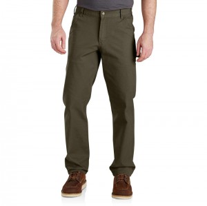 Brown Men Carhartt Utility Work Pants | JOH-247683