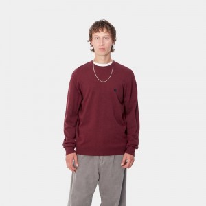 Burgundy Men Carhartt Madison Sweatshirt | ZQT-892135