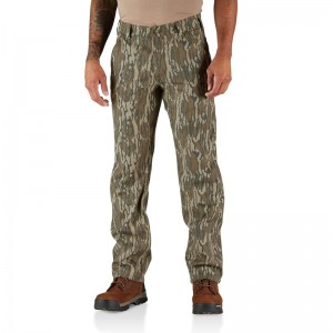 Camo Men Carhartt Rugged Flex® Duck Relaxed Fit Camo Utility Work Pants | PTJ-821456