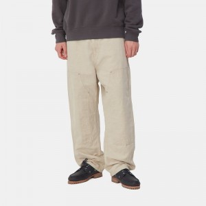 Cream Men Carhartt Walter Double Knee Pants | RUN-782945