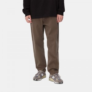 Dark Brown Men Carhartt Newel Pants | IMZ-156742