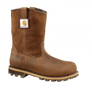 Dark Brown Men Carhartt Traditional Welt Waterproof 10" Wellington Boots | SPN-065847