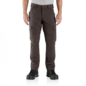 Dark Coffee Men Carhartt Cargo Work Pants | MLE-835924