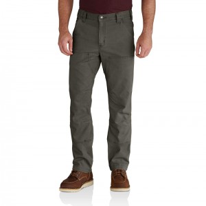 Dark Grey Men Carhartt Utility Double-Knee Pants | NCR-584960