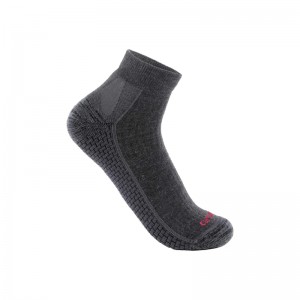 Dark Grey Women Carhartt Force® Grid Midweight Merino Wool Blend Quarter Socks | PNZ-628971